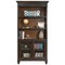 Hartford Hartford Library Bookcase in 2 Tone Distressed Black IMHF4078D - alternate 1